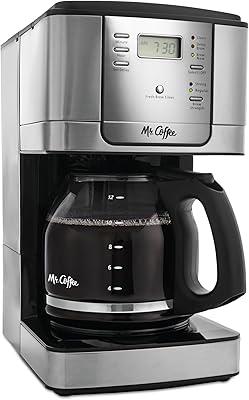Mr. coffee cafetière programmable 12 tasses acier inoxydable