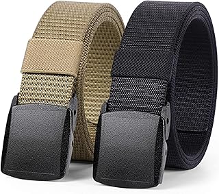 Ceinture tactique en nylon pour hommes, paquet de 2 ceintures en maille tissée pour l'extérieur avec boucle en plastique, cadeau pour hommes. Diaytar Sénégal : Des milliers de produits à portée de clic, livrés chez vous