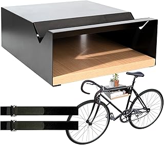 Support à vélo mural en forme de s en bois et aluminium moshay