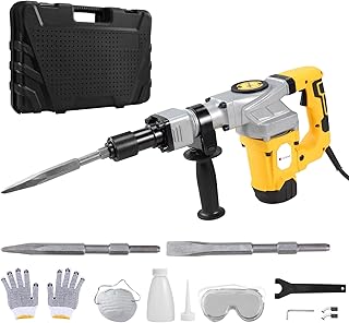 Marteau électrique voylamart 1300w, 4200 tr/min, kit de coupe-perceuse à béton pour marteau