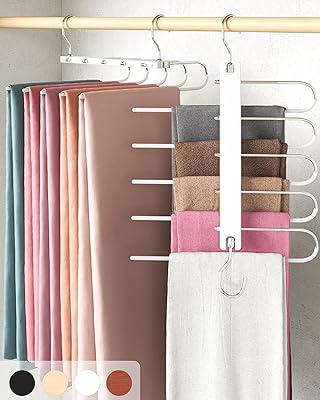 Cintre magique pour pantalons mahmair cintre de placard multifonctionnel à 5