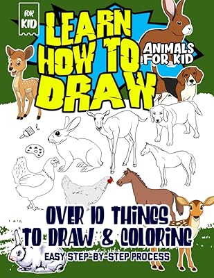 Apprenez à dessiner des animaux pour les enfants : dessin facile, étape
