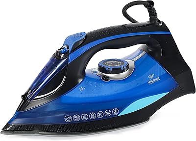 Fer à vapeur life smile 2200 w, semelle antiadhésive avec revêtement en céramique