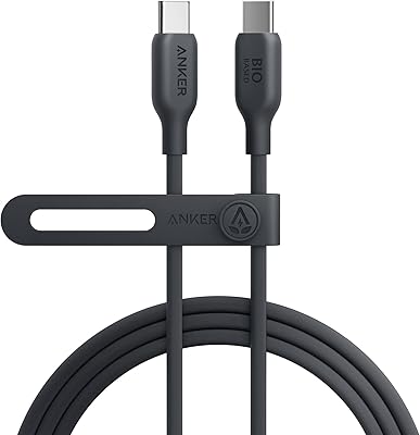 Câble anker usb c vers usb c (100 w 6 pieds) câble