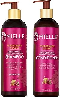 Coffret shampoing et après-shampoing hydratants et démêlants mielle grenade & miel