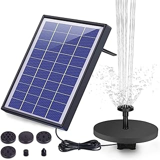 Pompe de fontaine solaire avec panneau, pompe à eau flottante de 6,5 w