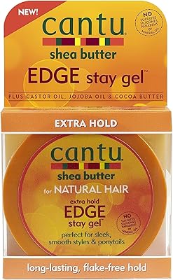 Gel au beurre de karité tenue extra cantu edge stay pour cheveux naturels, 2,25 oz (64 g). Diaytar : Des offres irrésistibles chaque jour