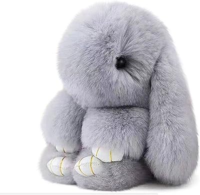 Porte-clés lapin moelleux, mignon lapin en peluche, pendentif de sac pour femme, joli