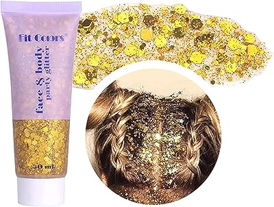 Gel pour le corps joy's glitter pailleté longue durée visage 50