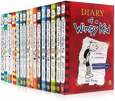 Jeff kinney diaries of a wimpy kid book collection - 1-16 books