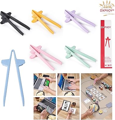 Dxpiioy 6pcs baguettes de doigt en fibre de paille de blé,clip de collation