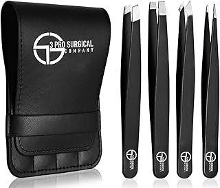 Ensemble de 3 pinces chirurgicales pro avec sac de voyage 4 à