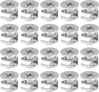 20 pièces de fixations de verrouillage à came pour meubles de 15 mm