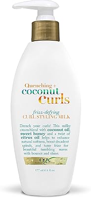 Lait capillaire ogx, désaltérant + boucles à la noix de coco, coiffant