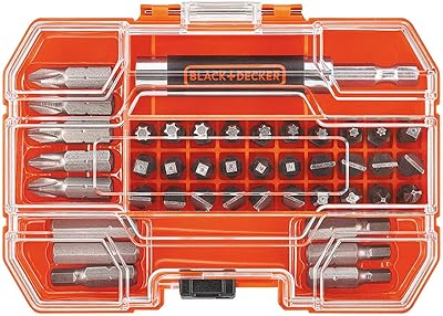 Jeu d'embouts de tournevis black+decker, 42 pièces (bda42sd)