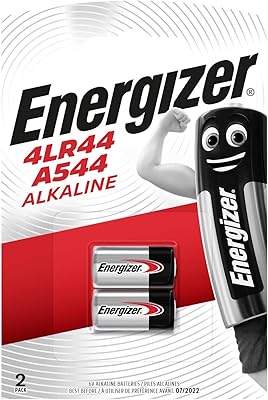 Pile alcaline energizer a544/4lr44 6 v, paquet de 2