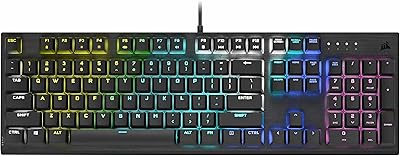 Clavier de jeu mécanique corsair k60 rgb pro cherry avec cadre en aluminium