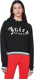 Sweat à capuche court avec logo juicy couture pour femme