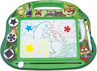 Tableau à dessin magnétique multicolore magique lexibook avec motif animalier artistique créatif
