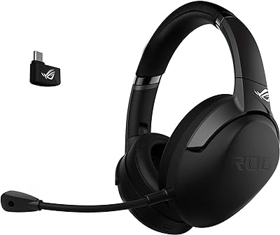 Casque de jeu sans fil asus rog strix go 2.4 avec adaptateur usb-c
