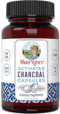 Charbon actif | capsules de charbon supplément pour la détoxification naturelle soulage