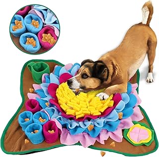 Tapis à renifler pour chiens, ventouses tournesol avec jouets puzzle pour chiens