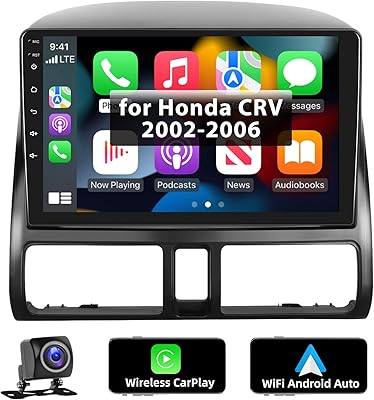 Autoradio podovo pour honda cr-v 2002-2006 avec apple carplay sans fil et android