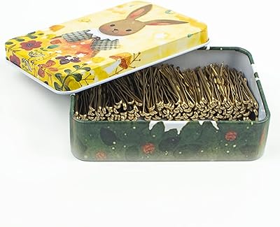 Mini épingles à cheveux blondes avec joli sac, 200 mini épingles à cheveux