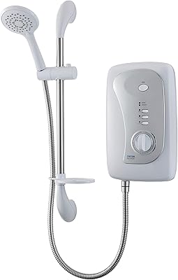 Douche électrique triton showers martinique 8,5 kw, blanc, h338 x l208 x p95