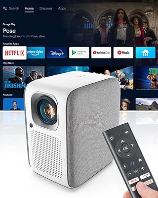 Projecteur bocketer cinemax pro 1080p, licence netflix, tv android 10.0 avec plus