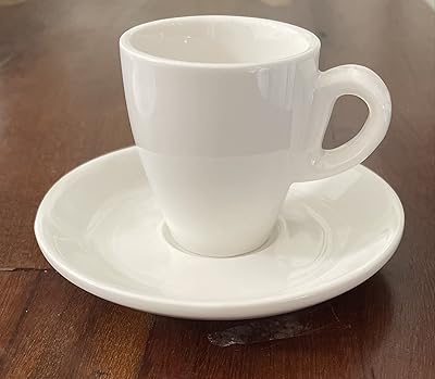 Ensemble de tasses à café en porcelaine turque 6 pièces avec soucoupe
