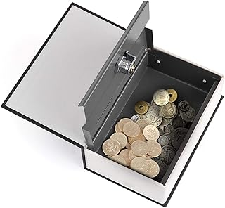 Tirelire de banque sûre avec clé pour conserver les pièces de monnaie, boîte