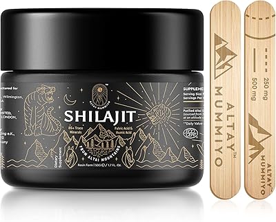 Résine shilajit avec acide fulvique et oligo-éléments, shilajit pur sibérien original avec supplément