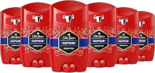 Déodorant old spice captain pour homme, 6 x 50 ml
