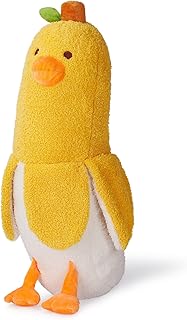 Jouet en peluche canard banane de 20 pouces, oreiller en peluche doux