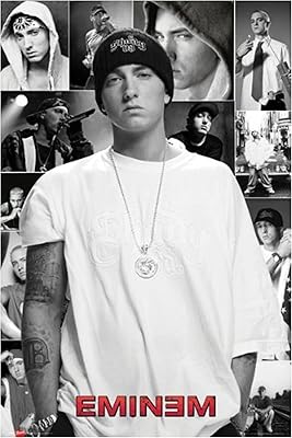 Maxi poster gbe avec design eminem par ltd, taille 61 x 91,5 cm