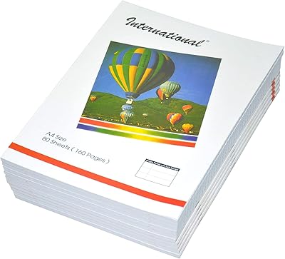 Cahiers d'exercices universels fis, règle unique avec marge gauche, 160 pages, paquet