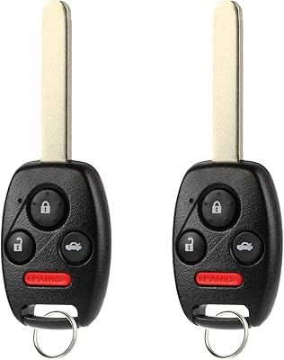 Télécommande sans clé pour honda accord 2003 2004 2005 2006 2007 (oucg8d-380h-a), lot
