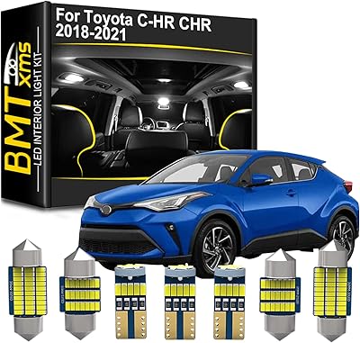 Kit d'éclairage intérieur led de remplacement pour toyota c-hr chr 2018 2019 2020