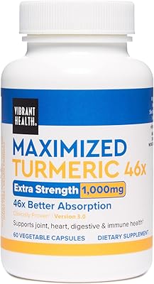 Vibrant health maximized 46x capsules de curcuma extra-fortes - 60 pièces