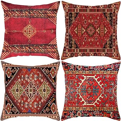Vetang 4 pièces décor à la maison persan géométrique housse de coussin