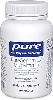 Pure encapsulations puregenomics multivitamin | supplément pour répondre aux besoins nutritionnels des variations