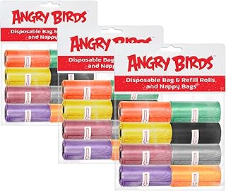 Sacs et recharges angry bird 8 rouleaux (480 sacs) sac à couches