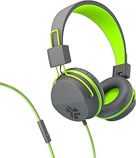 Écouteurs supra-auriculaires légers j lab neon en cuir écologique ultra doux avec haut-parleurs