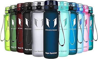 Bouteille d'eau de sport super sparrow 750 ml non toxique sans bpa