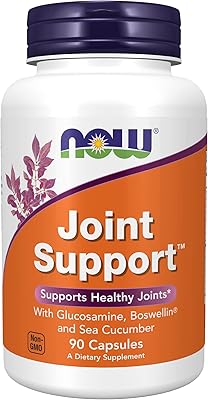 Maintenant supplément de soutien articulaire avec glucosamine, boswellin® et concombre de mer, 90
