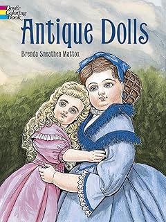 Livre de coloriage de poupées anciennes