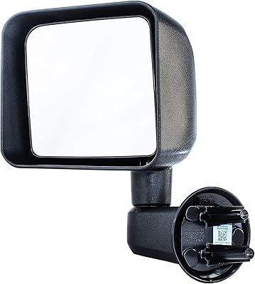 Miroir pliable direct non chauffant à commande manuelle fiable compatible avec jeep