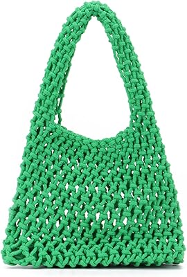 Petit sac à main en crochet pour femme, sac à main de plage d'été tissé en maille. L'alternative e-commerce intelligente au Sénégal : Diaytar