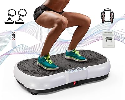 Machine d'exercice à planche vibrante avec haut-parleur bluetooth, corde à sauter sur tout